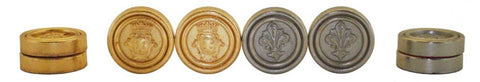 Auksinės/sidabrinės metalinės florentietiško stiliaus šaškių figūros, diametras: 4,5cm.