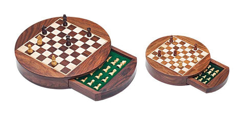 23X23CM DIDESNI APVALŪS MAGNETINIAI Šachmatai Su Medine Dėže Ir StalčiumiHOBI.LT 🇱🇹