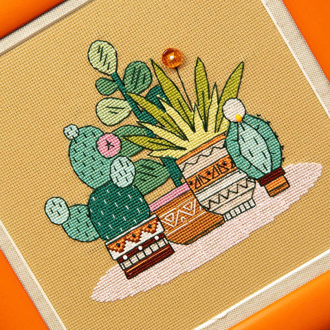 Siuvinėjimo kryželiu rinkinys Bright Mexico triptikas, 18x18 cm, Crystal Art