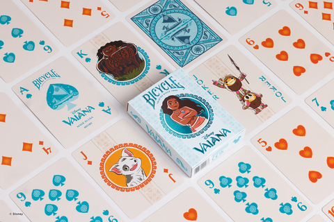 Bicycle Disney Vaiana žaidimo kortos – pokerio dydis, kolekcinė kaladė