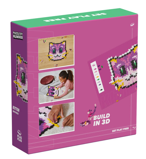 Plus-Plus Kačiukas – dėlionė pagal skaičius, 500 det., mini 20 mm