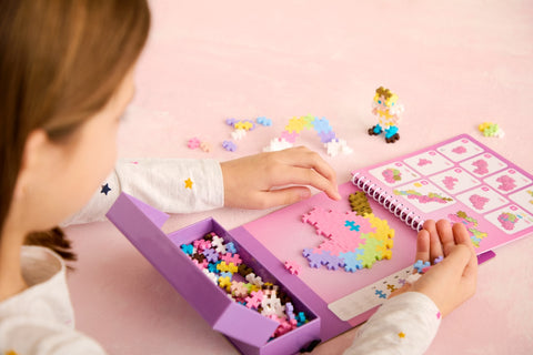 Plus-Plus Mini konstruktorius „Vienaragis“ 125 det. – 2D/3D rinkinys