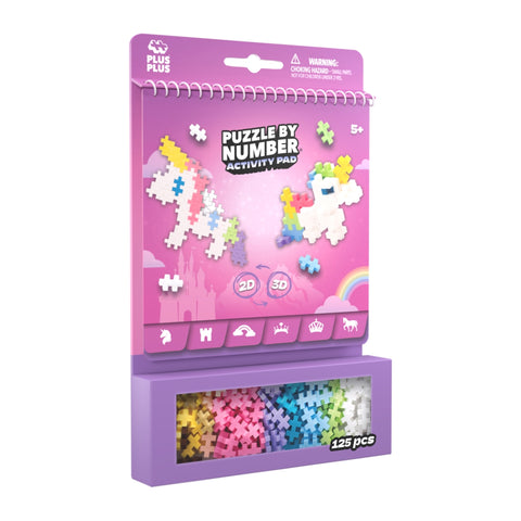 Plus-Plus Mini konstruktorius „Vienaragis“ 125 det. – 2D/3D rinkinys
