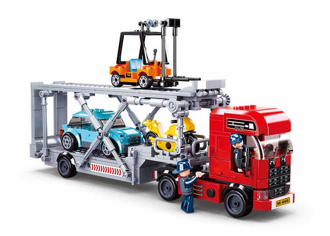 Sluban konstruktorius Automobilių transporteris – 542 detalės, 6+, ilgis 33 cm