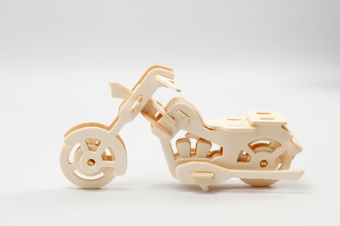 CREATIV 3D medinis motociklo konstruktorius – surenkamas modelis 19×9×9 cm
