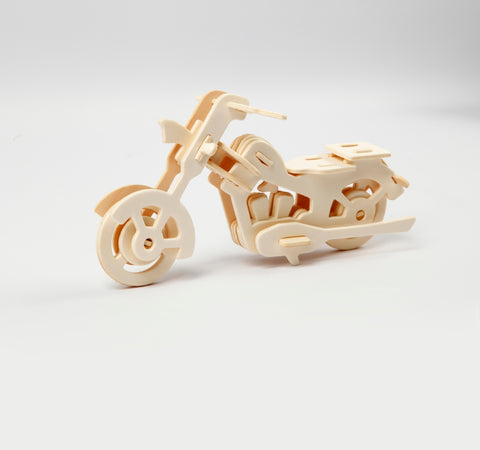 CREATIV 3D medinis motociklo konstruktorius – surenkamas modelis 19×9×9 cm
