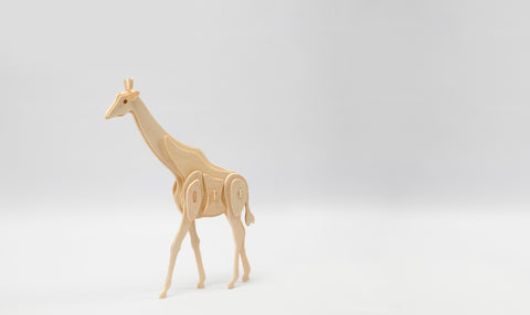 Žirafa – 3D medinis konstruktorius, Creativ, 25 cm aukščio modelis