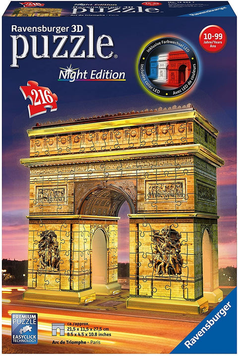 3D Puzzle Arc Of Triumph With Lights - RAVENSBURGER dėlionėHOBI.LT 🇱🇹