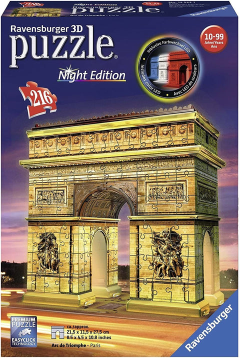 3D Puzzle Arc Of Triumph With Lights - RAVENSBURGER dėlionėHOBI.LT 🇱🇹