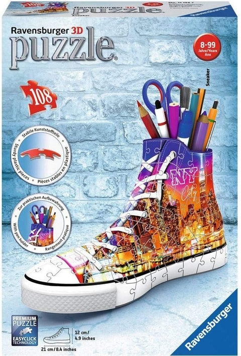 3D Puzzle: Pencil Holder NY City Shoe - RAVENSBURGER dėlionėHOBI.LT 🇱🇹