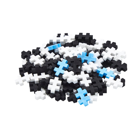 Plus-Plus Mini konstruktorius ZOO Panda, 100 det., 3D lavinamasis žaislas vaikams 5–12 m.