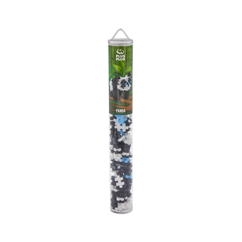 Plus-Plus Mini konstruktorius ZOO Panda, 100 det., 3D lavinamasis žaislas vaikams 5–12 m.