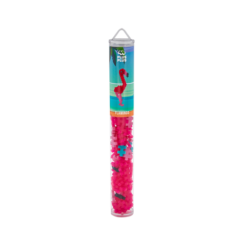 Plus-Plus Mini konstruktorius „Flamingas“ – 100 det., 3D kūrybinis rinkinys