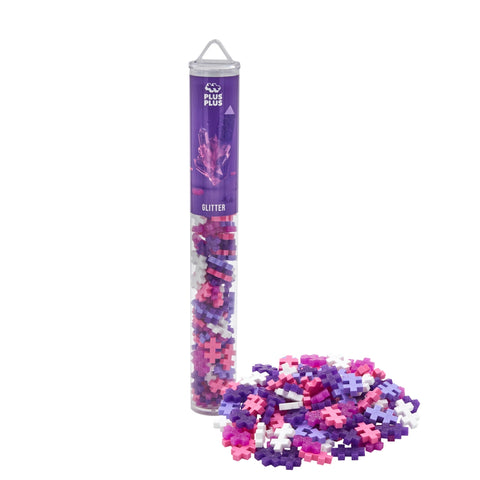 Plus-Plus Mini konstruktorius, blizgios spalvos, 100 detalių – 3D kūryba 5–12 m.