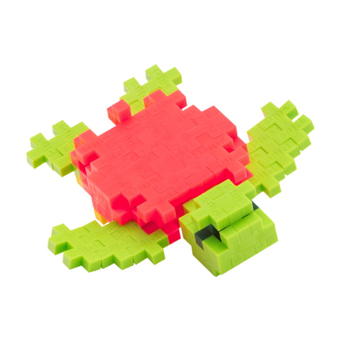 Plus-Plus mini konstruktorius „Spalvotas jūrų vėžlys“, 100 det.
