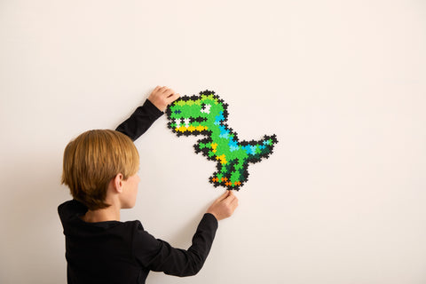 Plus-Plus dėlionė pagal skaičius T‑Rex dinozauras, 250 mini detalių, 5+