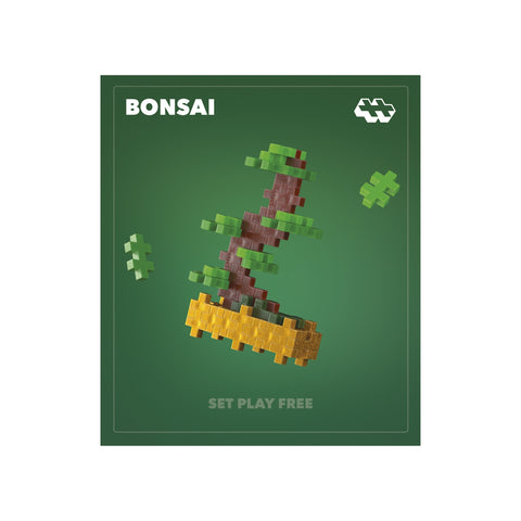 Plus-Plus Augalai Mini konstruktorius „Žaliasis bonsai“ – 49 detalės, 5+