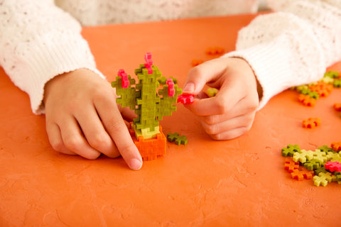 Plus-Plus Augalai Kaktusas – mini 3D konstruktorius, 48 detalės, 5+