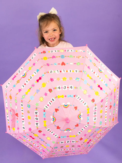 Spalvas keičiantis didelis vaikų skėtis „Draugystė“ 80 cm – Floss & Rock