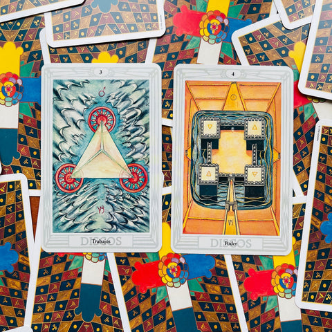 Spanish Cowley Thoth ispanų kalba Tarot kortos