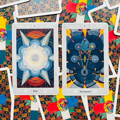 Spanish Cowley Thoth ispanų kalba Tarot kortos