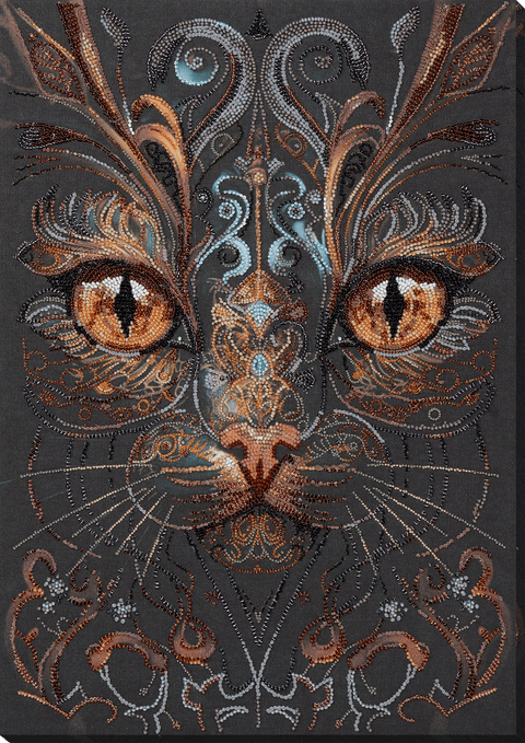Karoliukų siuvinėjimo rinkinys Raganos žvilgsnis, Preciosa, 30x43 cm