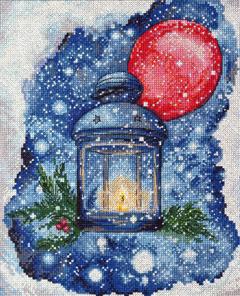 Siuvinėjimo kryželiu rinkinys Gaudete, 20x25 cm, 14 ct, 34 spalvos