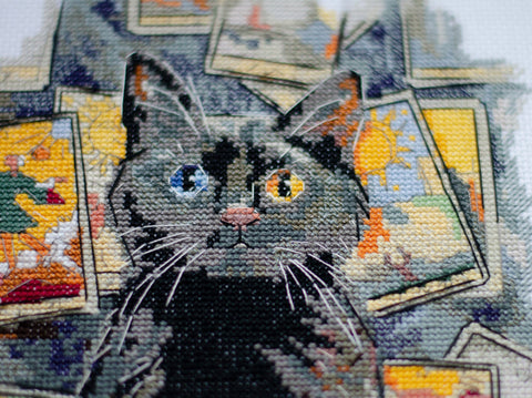 Siuvinėjimo kryželiu rinkinys Nuojauta, 14 ct, 28x19 cm, 29 spalvų – Abris Art
