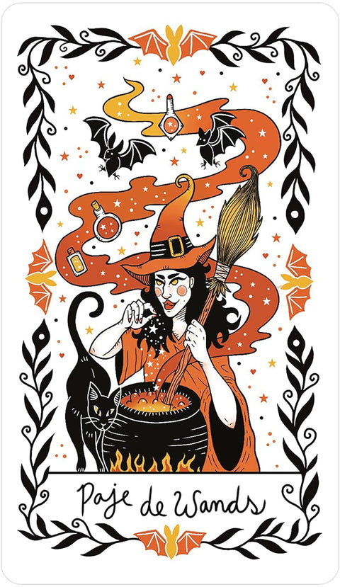 Happy Halloween taro kaladė – 78 kortos, iliustruotas vadovas