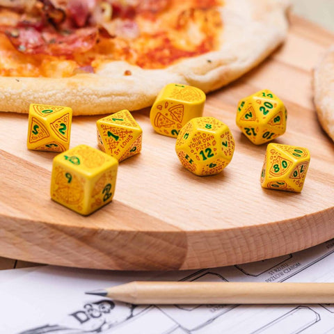 Pica Margherita stalo RPG kauliukų rinkinys – žalia-raudona, kolekcijai