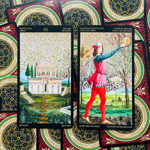 Golden Botticelli Tarot Kortos