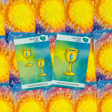 The Crystal Power Tarot kortų ir knygos rinkinys
