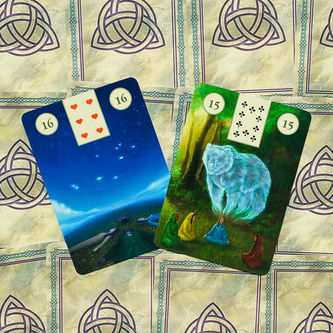 Pagan Lenormand Oracle Kortos