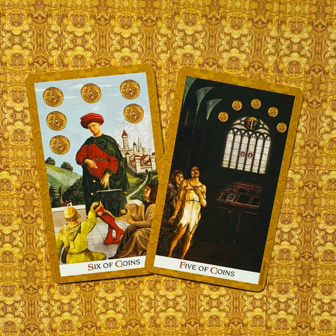 Golden Tarot kortos