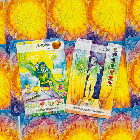 The Crystal Power Tarot kortų ir knygos rinkinys