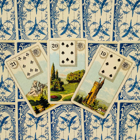 Grand Tableau Lenormand Oracle kortos