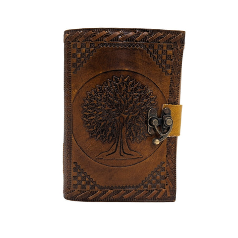 Odinė retro užrašinė „Gyvybės medis“, 200 p., 18×13 cm