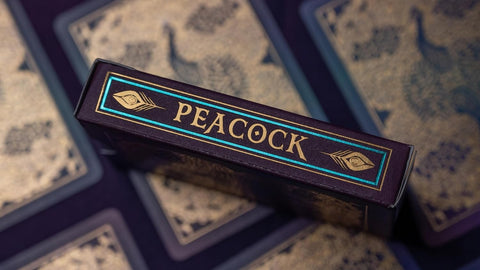 Bicycle Peacock Purple žaidimo kortos – karališka violetinė, folija, pokeriui