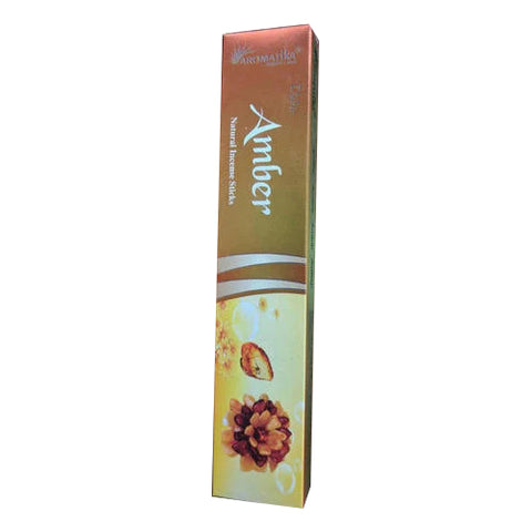 Smilkalai Amber, ilga auksinė dėžutė su gintaro ir gėlių motyvais, priekinis kampas, plona 20 cm pakuotė