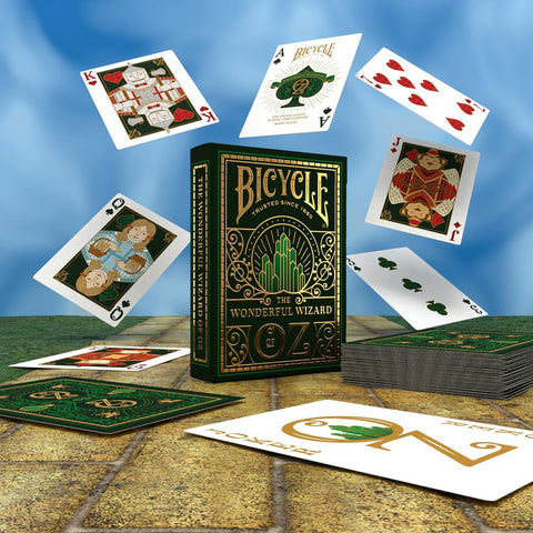 Bicycle Wizard of Oz kortos – žaidėjams ir kolekcininkams, aukso folija