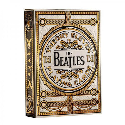 The Beatles kolekcinės žaidimo kortos – baltos, auksinė folija