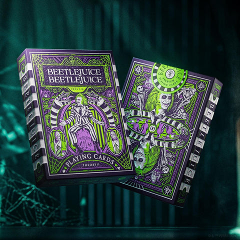 Beetlejuice žaidimo kortos – pokeriui, triukams, kolekcininkams