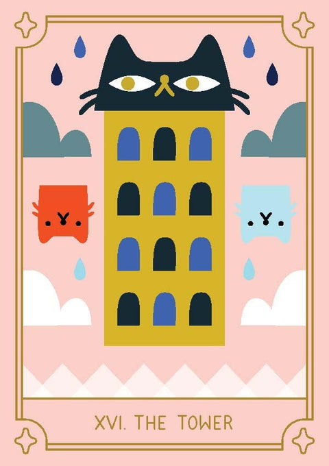 Mystic Cats Tarot: žavingos kačių taro kortos su gidu (anglų) – 78 vnt