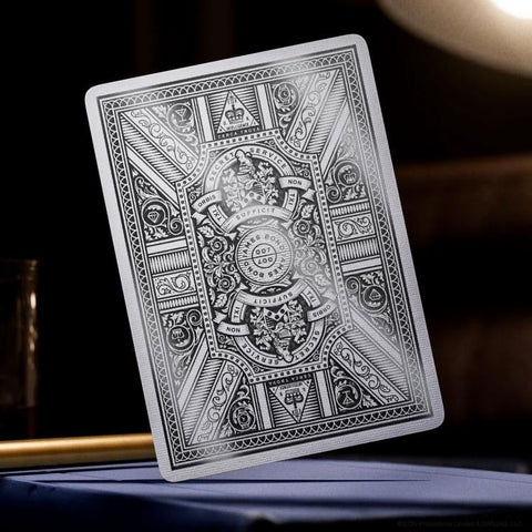 James Bond 007 sidabrinės žaidimo kortos – premium leidimas, pokeriui