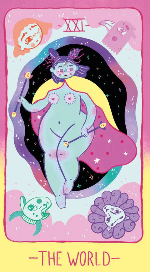 Pastel Prism taro kortos – 78 kortų kaladė, pastelinės spalvos su knygele
