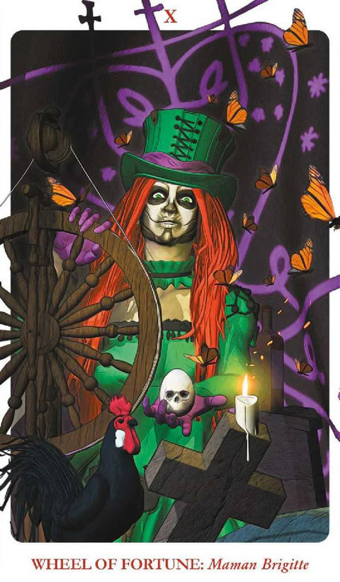 Voodoo Taro kortų rinkinys su spalvota knyga – 78 kortos