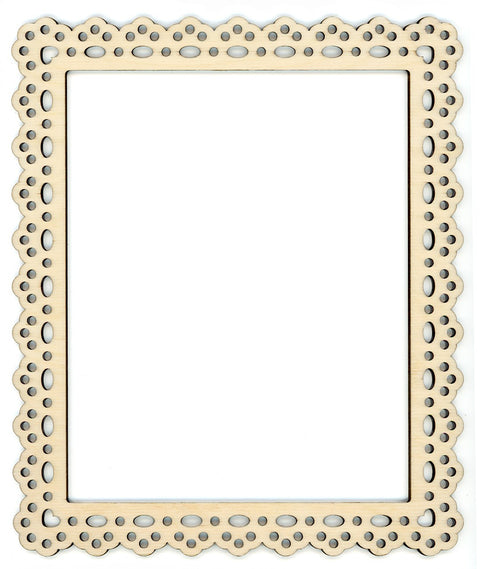 Medinis rėmelis servetėlei dekupažui, 4 mm fanera, mažas 14×16,6 cm