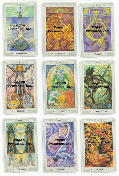 Aleister Crowley THOTH Mažos Tarot kortosHOBI.LT 🇱🇹