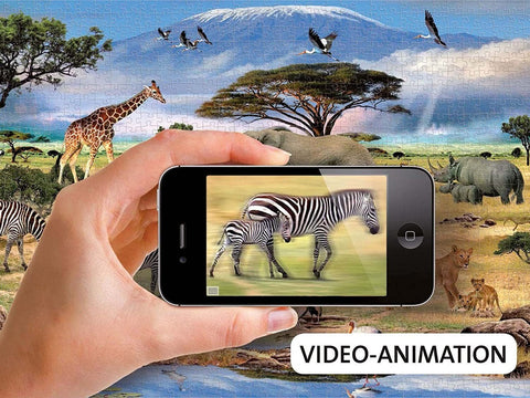 Augmented Reality Animals Of Africa Puzzle - 1000 Piece - RAVENSBURGER dėlionėHOBI.LT 🇱🇹