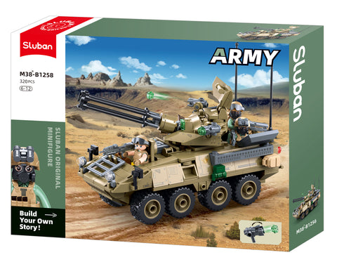 Sluban konstruktorius – karinis šarvuotis Stryker ADS, 320 det., 6+ (18,3 cm)